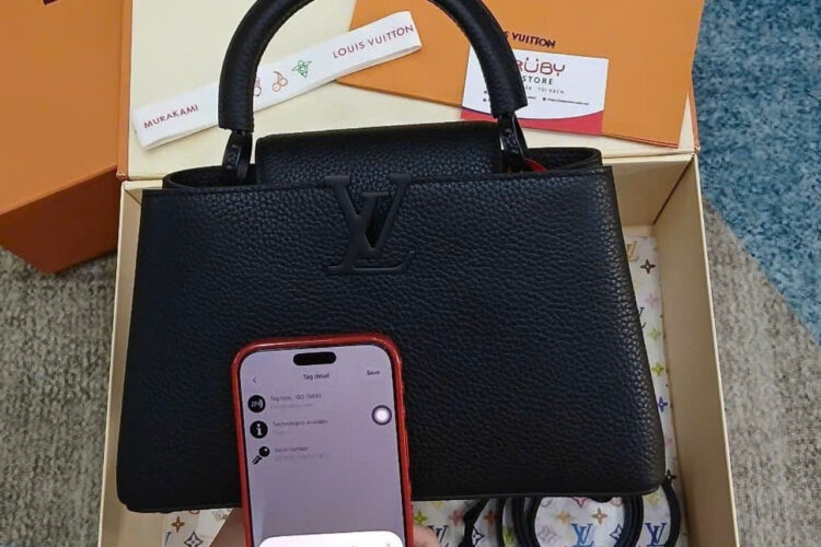 Túi LV Capucines BB Black Taurillon M25255 Size 27CM Màu đen