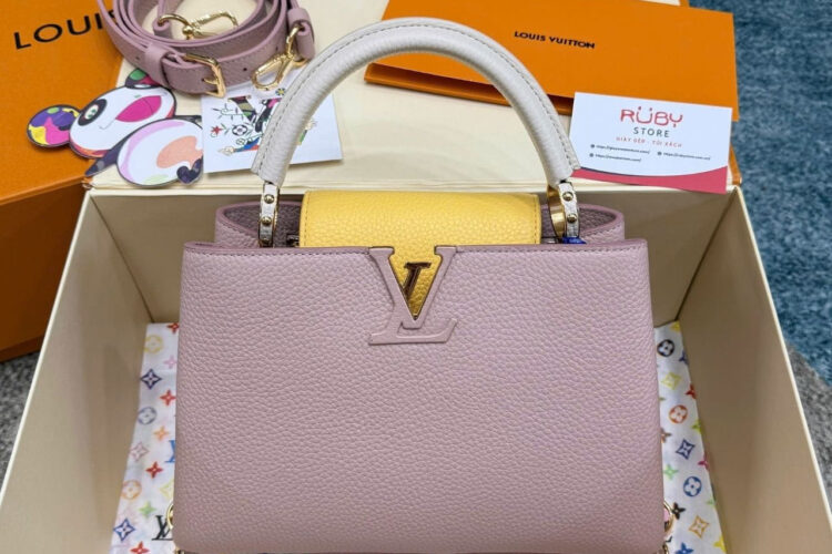 Túi LV Capucines BB Light Pink Taurillon M22514 Size 27CM Hồng nhạt
