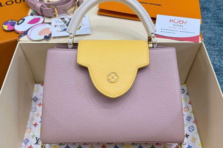 Túi LV Capucines BB Light Pink Taurillon M22514 Size 27CM Hồng nhạt