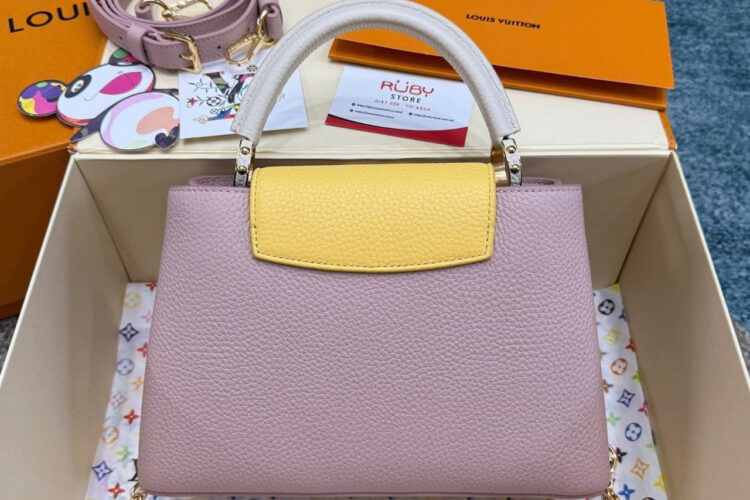 Túi LV Capucines BB Light Pink Taurillon M22514 Size 27CM Hồng nhạt
