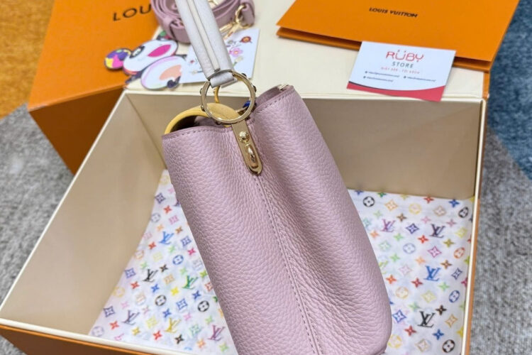 Túi LV Capucines BB Light Pink Taurillon M22514 Size 27CM Hồng nhạt