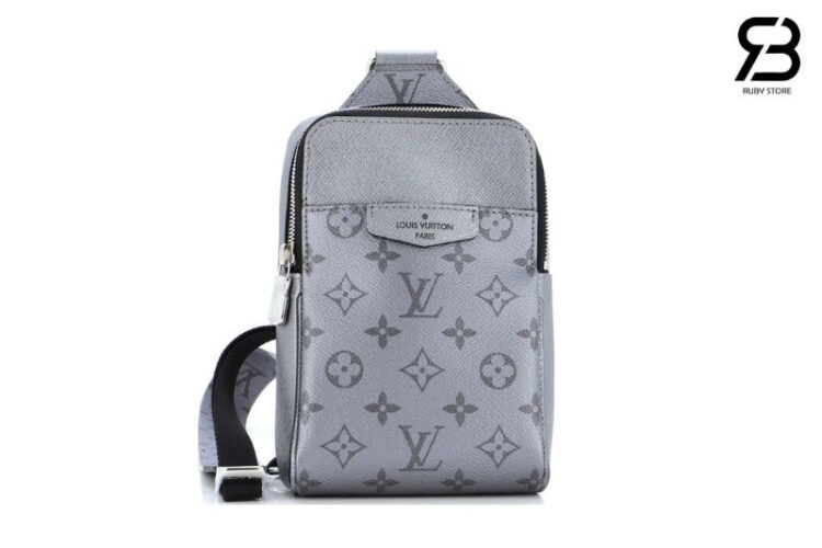 Túi LV Outdoor Sling Bag Gunmetal Grey M30833 Taigarama and Canvas