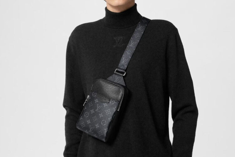 Túi LV Outdoor Sling Bag M30741 Monogram Eclipse Màu Đen