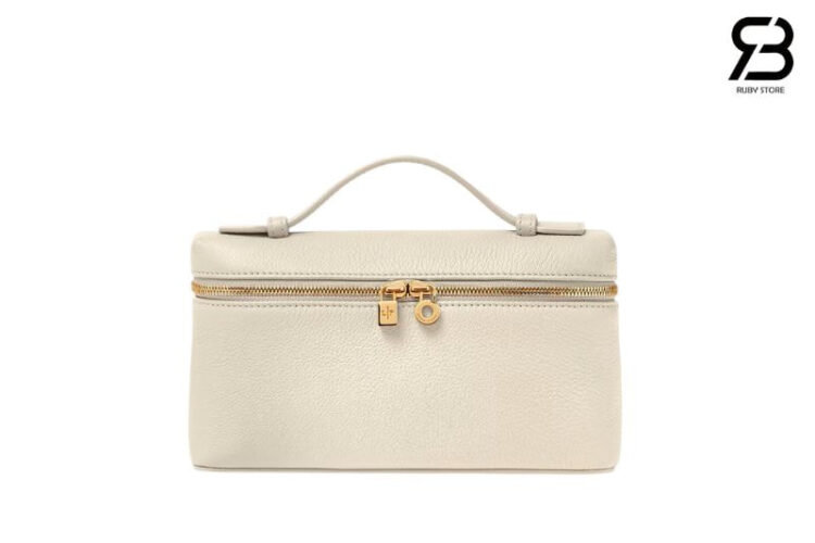 Túi Loro Piana Extra Pocket L19 White Calfskin Trắng