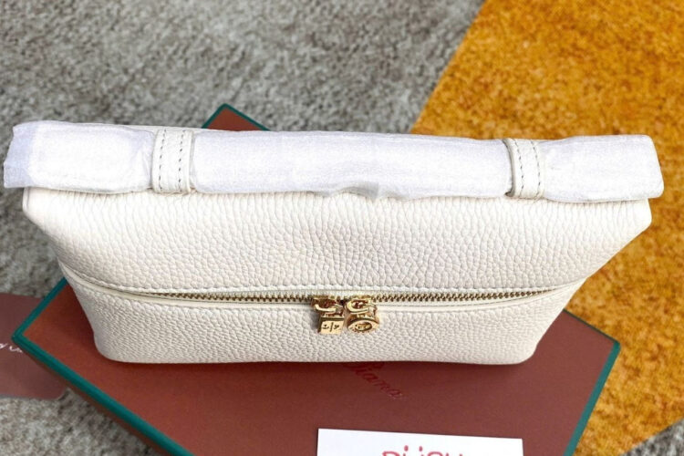 Túi Loro Piana Extra Pocket L19 White Calfskin Trắng