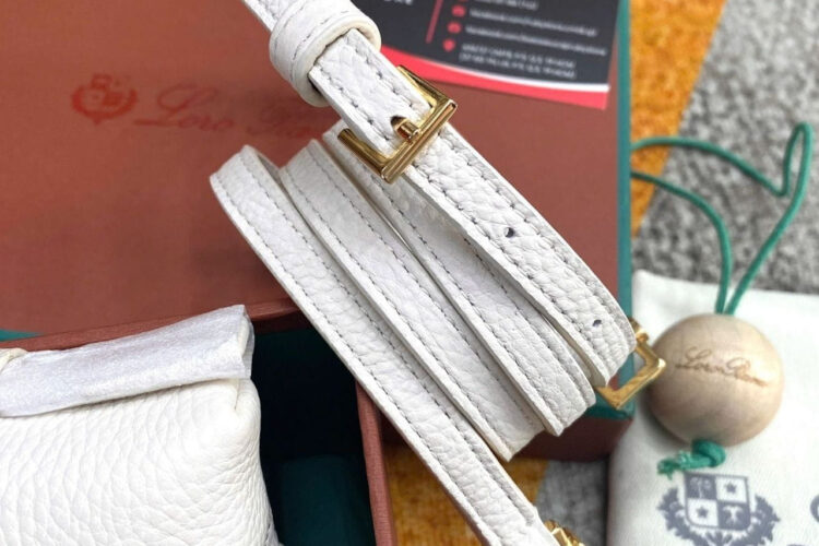 Túi Loro Piana Extra Pocket L19 White Calfskin Trắng
