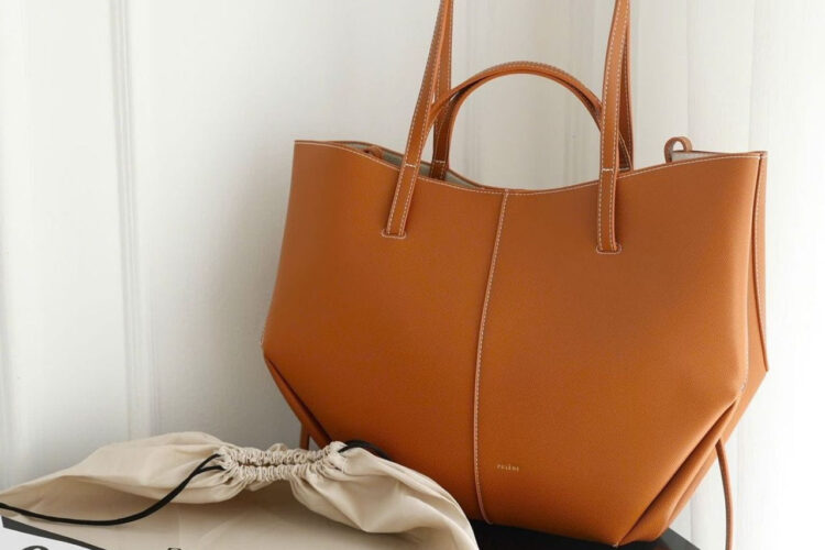 Túi Polene Cyme Edition Textured Camel Màu Nâu
