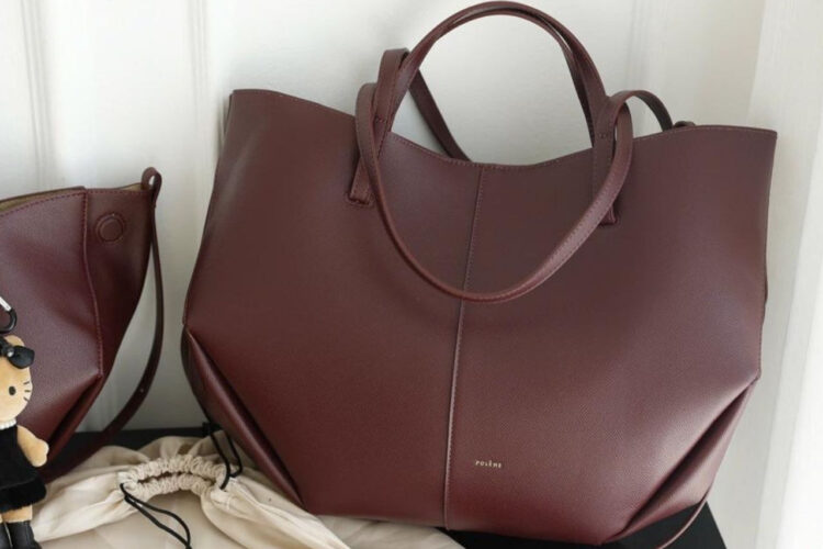 Túi Polene Cyme Edition Textured Cherry Màu Đỏ