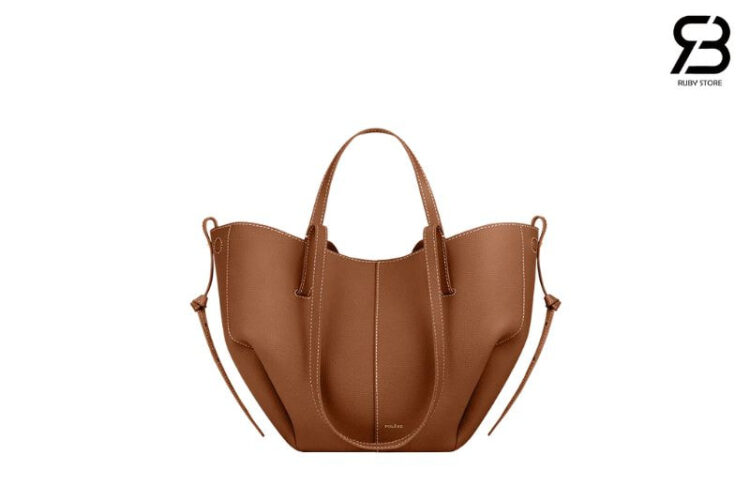 Túi Polene Cyme Mini Edition Textured Camel Màu Nâu