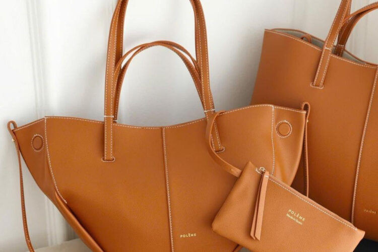 Túi Polene Cyme Mini Edition Textured Camel Màu Nâu