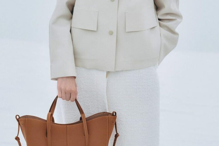 Túi Polene Cyme Mini Edition Textured Camel Màu Nâu