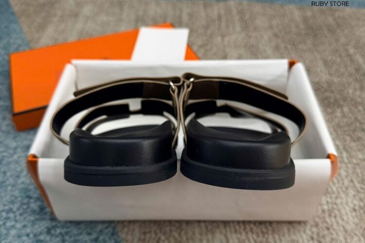 Dép Hermes Chypre Sandal Etoupe Epsom Noir Nâu Đen Best Deal