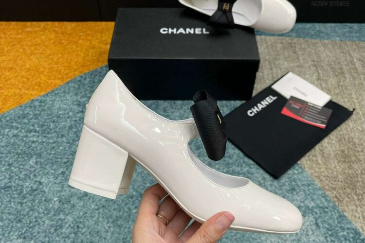 Giày Cao Gót CN Mary Janes In Beige Màu Kem Best Deal