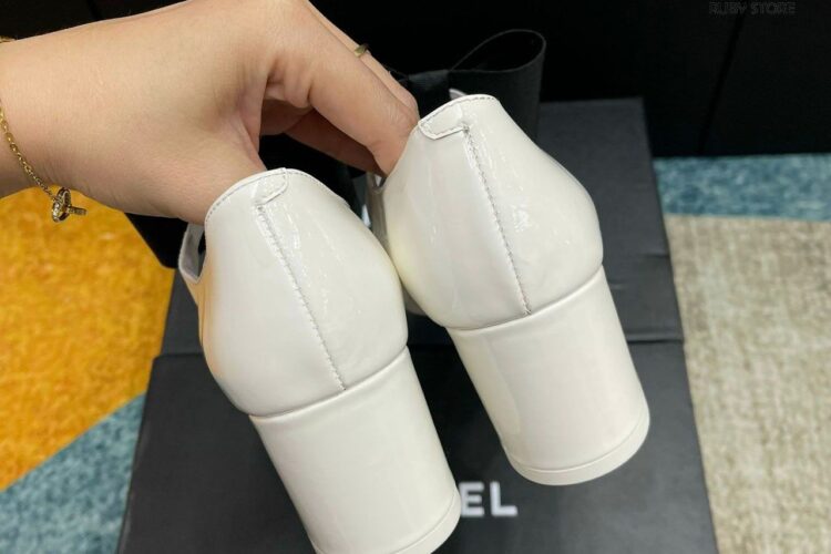 Giày Cao Gót CN Mary Janes In Beige Màu Kem Best Deal