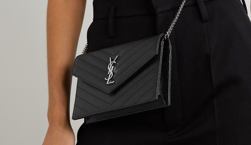 Túi YSL Envelopeic Cassandre WOC 22cm Black Caviar