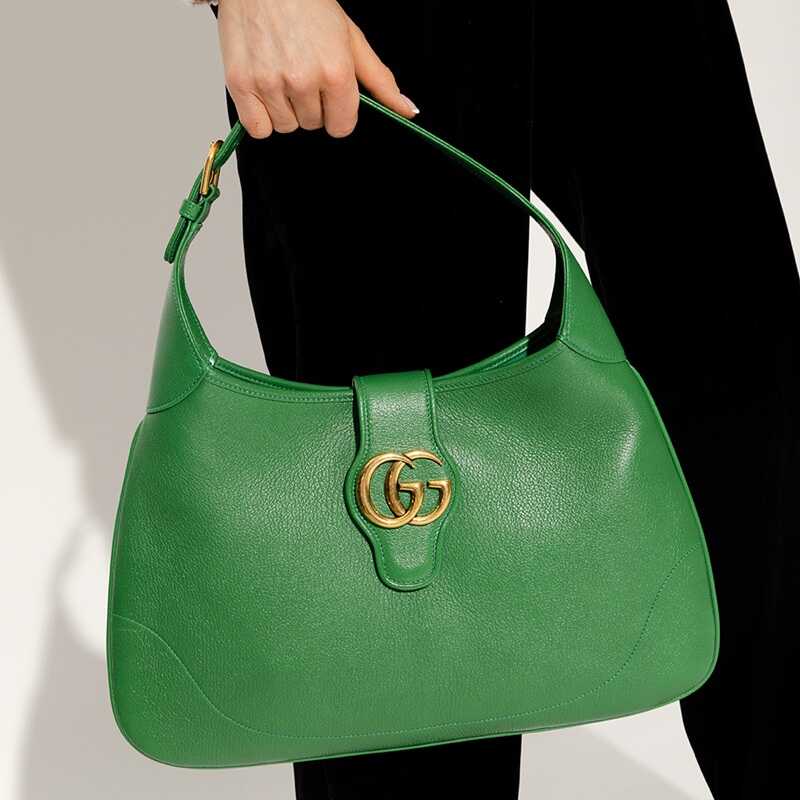 Túi Gucci Aphrodite Medium Shoulder Bag Xanh Leather
