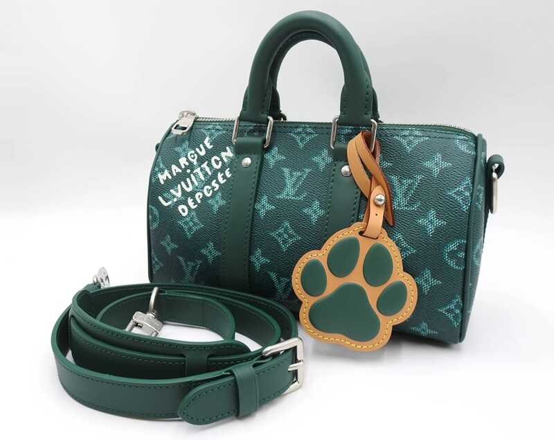 Túi LV Keepall Bandoulière 25 Monogram Heritage Canvas Green