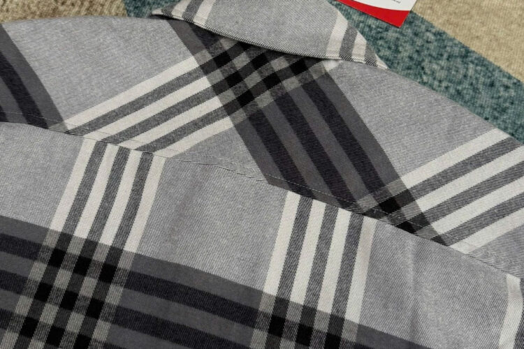 Áo Sơ Mi LV Long-Sleeved Shirt In Cotton Flannel Xám