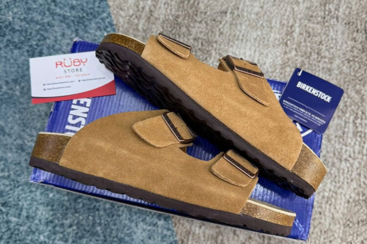 Dép Birkenstock Arizona Soft Footbed Brown Màu Nâu