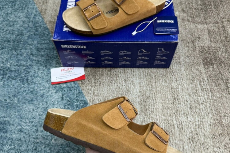 Dép Birkenstock Arizona Soft Footbed Brown Màu Nâu