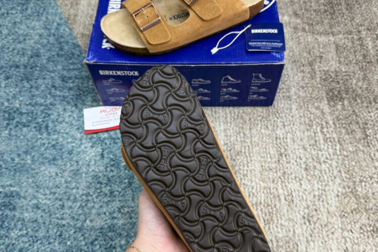 Dép Birkenstock Arizona Soft Footbed Brown Màu Nâu