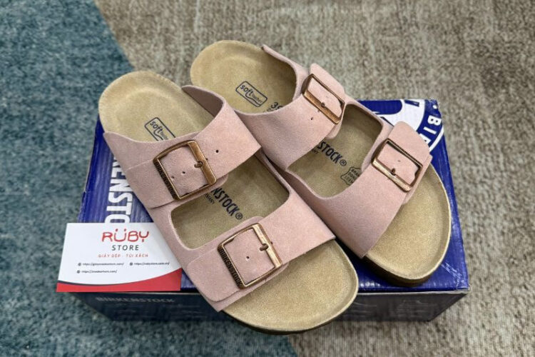 Dép Birkenstock Arizona Soft Footbed Pink Màu Hồng