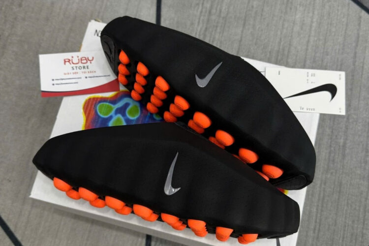 Dép Nike Mind 001 Slide Black Chrome đen Cam