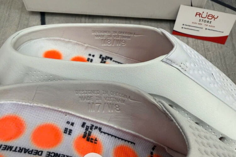 Dép Nike Mind 001 Slide Light Smoke Grey Xám Cam