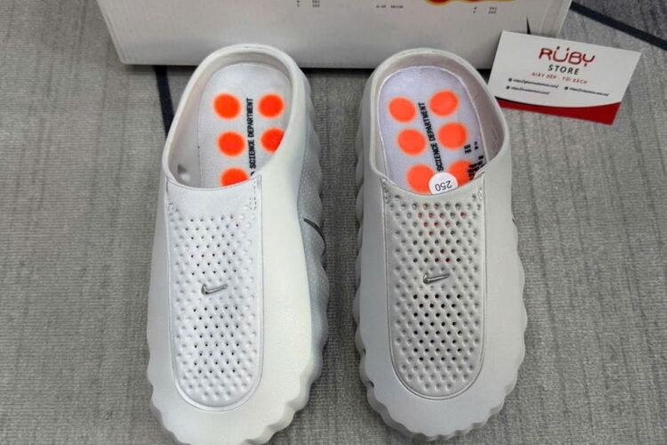Dép Nike Mind 001 Slide Light Smoke Grey Xám Cam
