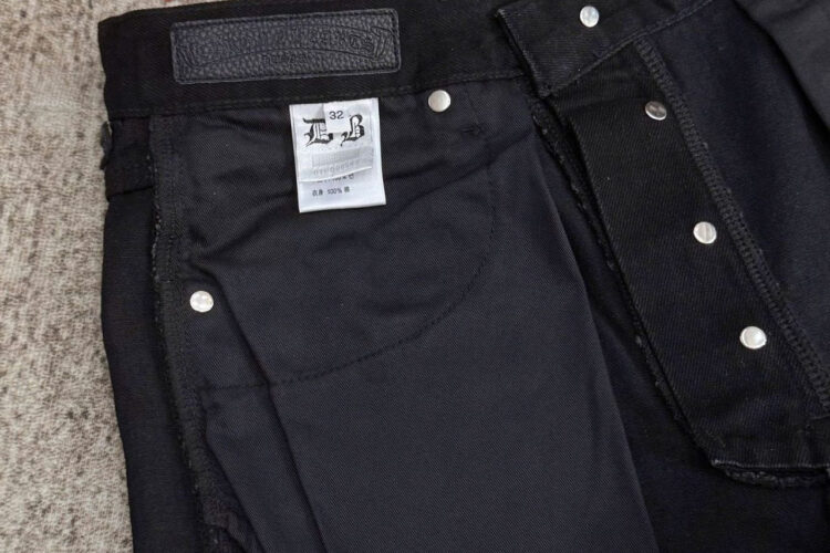 Quần Jean Chrome Hearts Black White Red Logo Đen Logo Trắng Đỏ