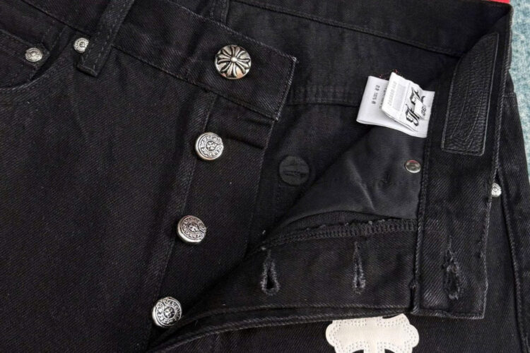 Quần Jean Chrome Hearts Black White Red Logo Đen Logo Trắng Đỏ