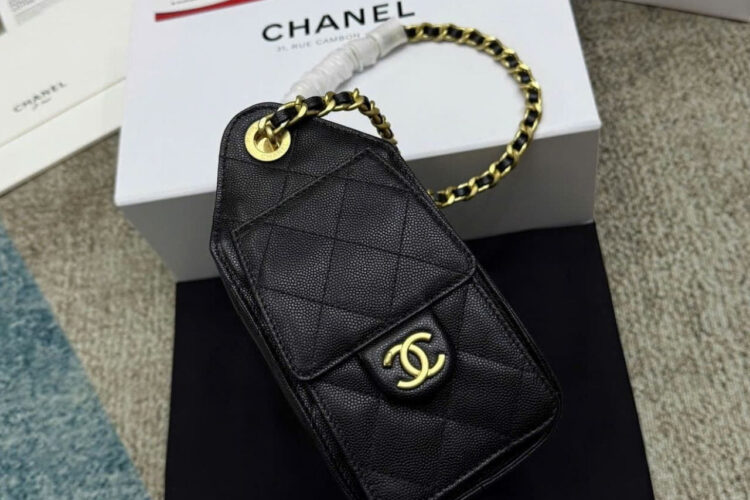 Túi CN 25 Mini Hobo Handbag Black Caviar Màu đen Best Pháp