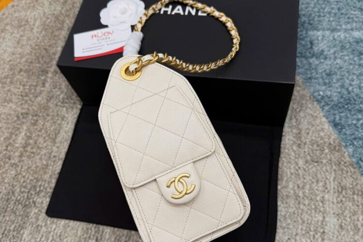 Túi CN 25 Mini Hobo Handbag Cream Caviar Màu Kem Best Pháp