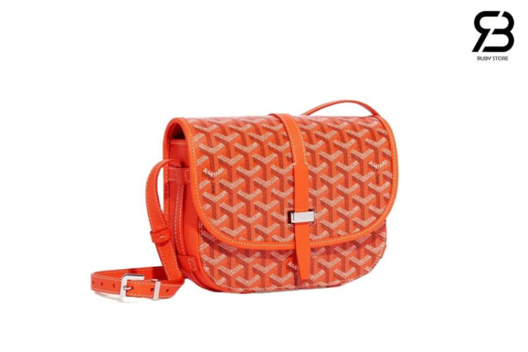 Túi Goyard Belvedere PM Orange Goyadine Canvas Màu Cam