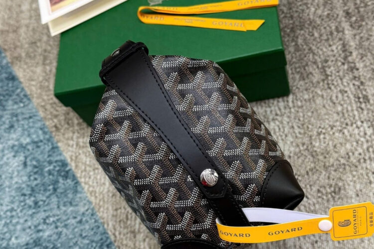 Túi Goyard Bowling 25 Toiletry Bag With Handle Strap Black Màu đen