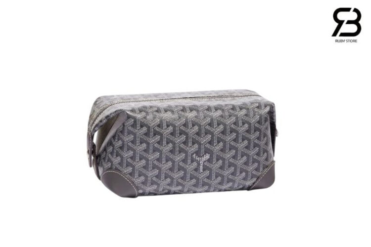 Túi Goyard Bowling 25 Toiletry Bag With Handle Strap Grey