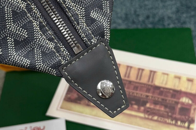 Túi Goyard Bowling 25 Toiletry Bag With Handle Strap Grey Màu Xám