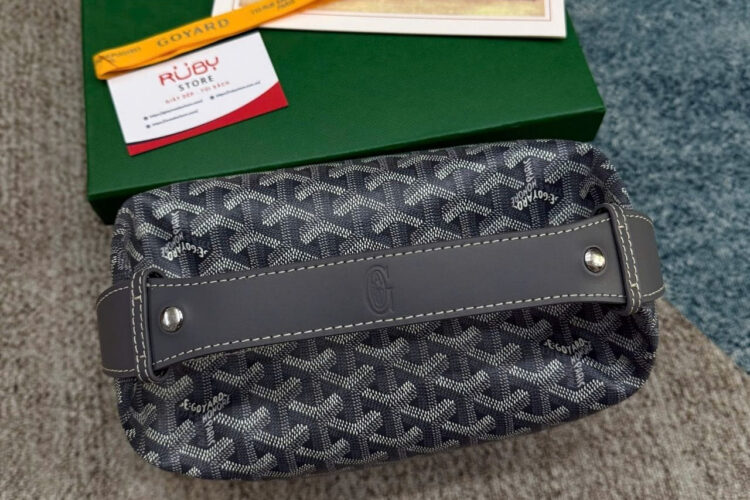 Túi Goyard Bowling 25 Toiletry Bag With Handle Strap Grey Màu Xám
