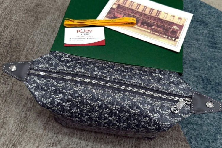 Túi Goyard Bowling 25 Toiletry Bag With Handle Strap Grey Màu Xám