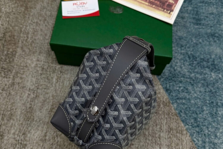 Túi Goyard Bowling 25 Toiletry Bag With Handle Strap Grey Màu Xám