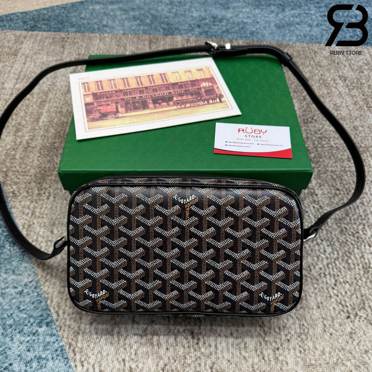 Túi Goyard Cap-Vert PM Bag Black Màu đen 22CM