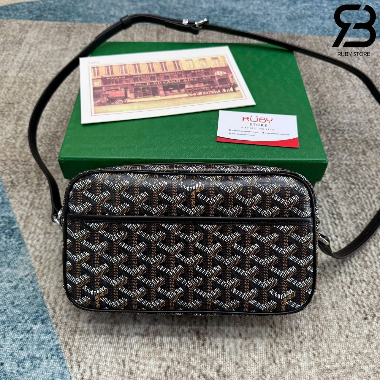 Túi Goyard Cap-Vert PM Bag Black Màu đen 22CM