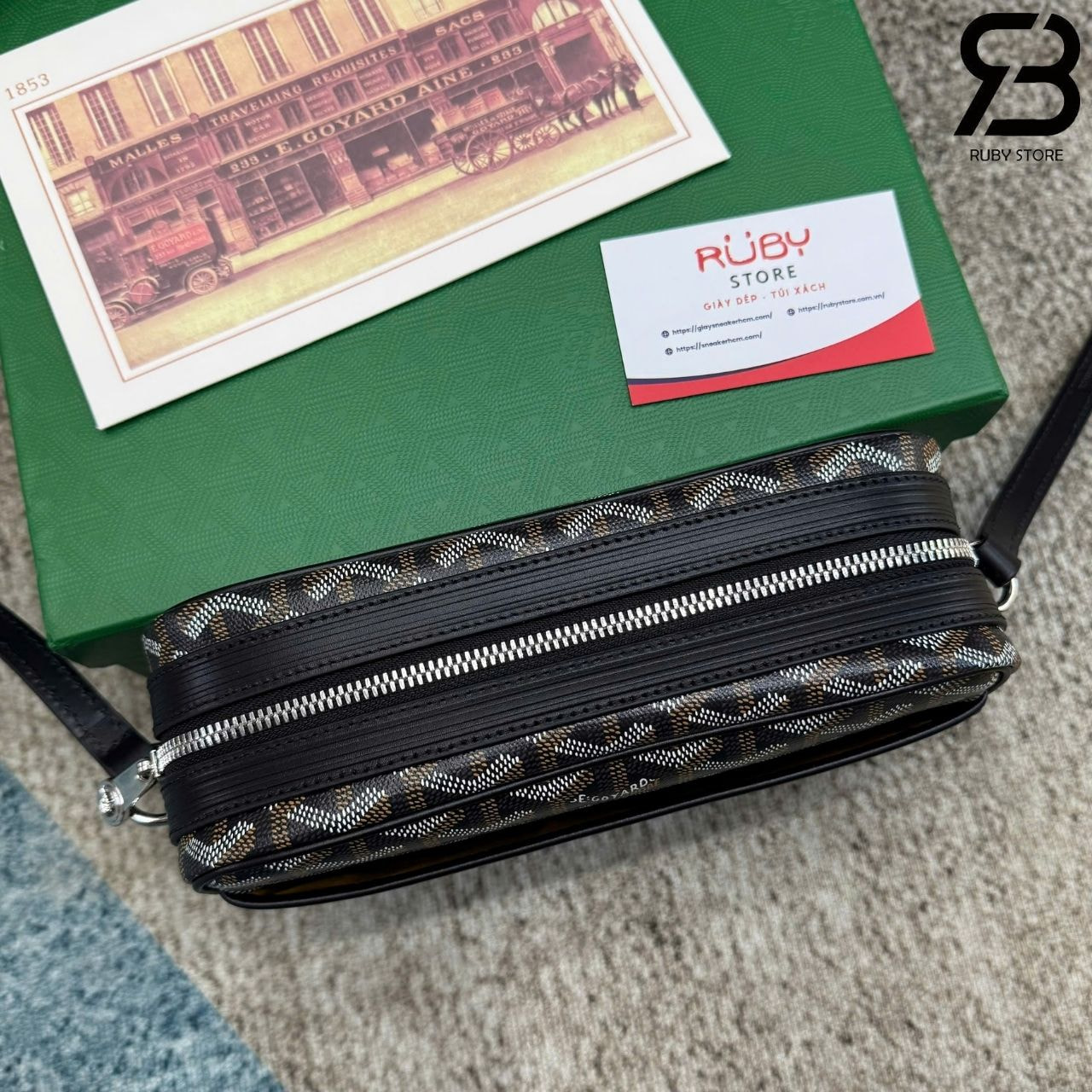 Túi Goyard Cap-Vert PM Bag Black Màu đen 22CM