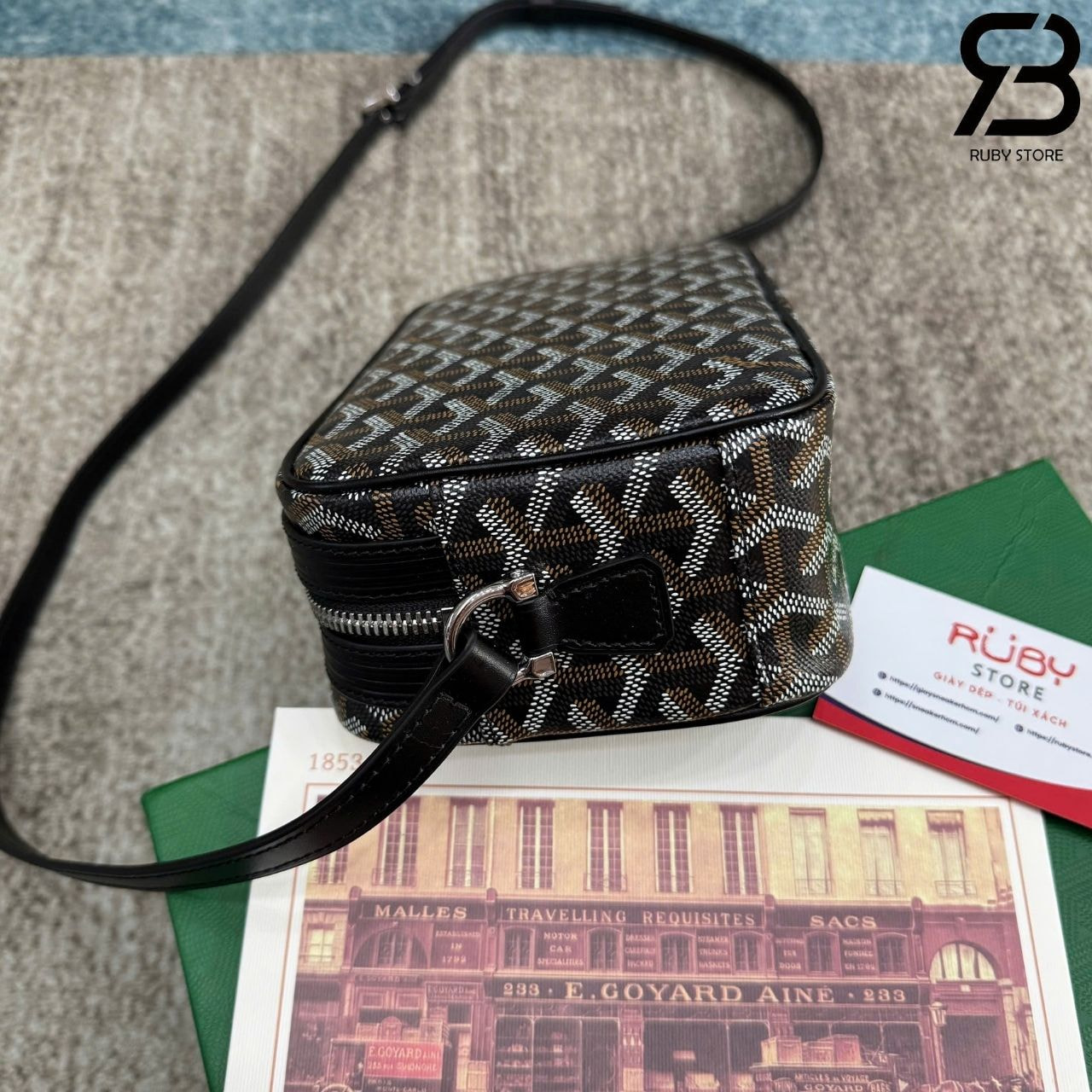 Túi Goyard Cap-Vert PM Bag Black Màu đen 22CM