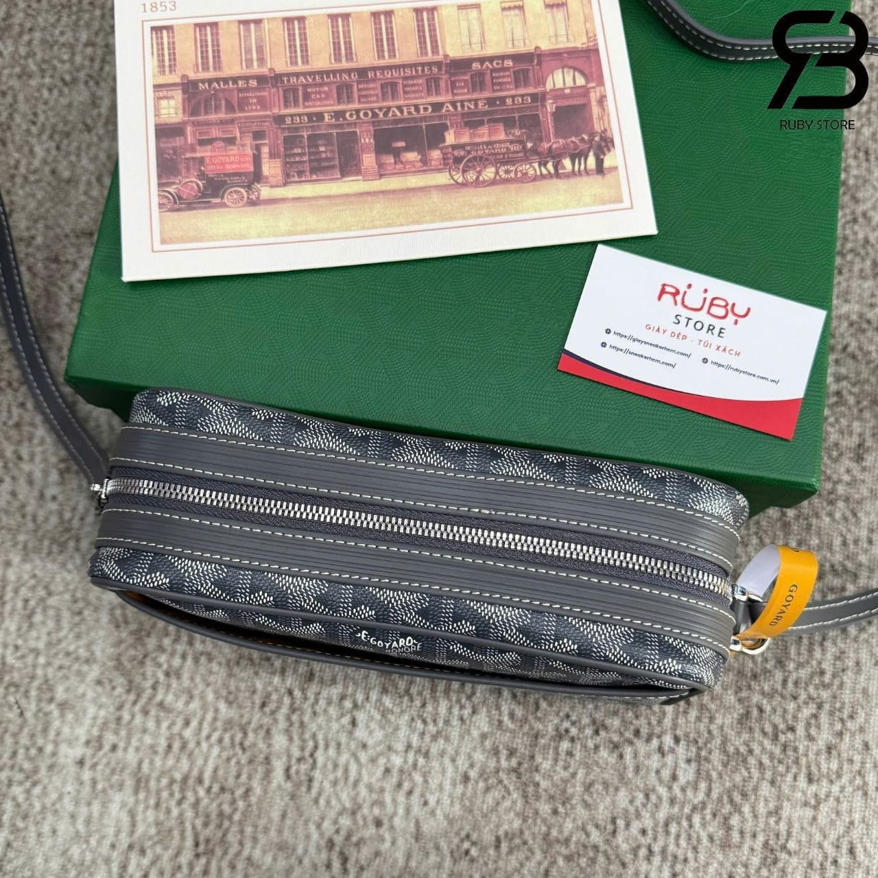 Túi Goyard Cap-Vert PM Bag Grey Màu Xám 22CM