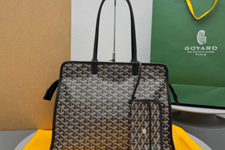 Túi Goyard Hardy PM Bag Black Goyardine Màu Đen