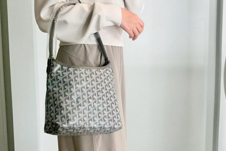 Túi Goyard Mini Bohème Hobo Goyardine Canvas Grey Màu Xám