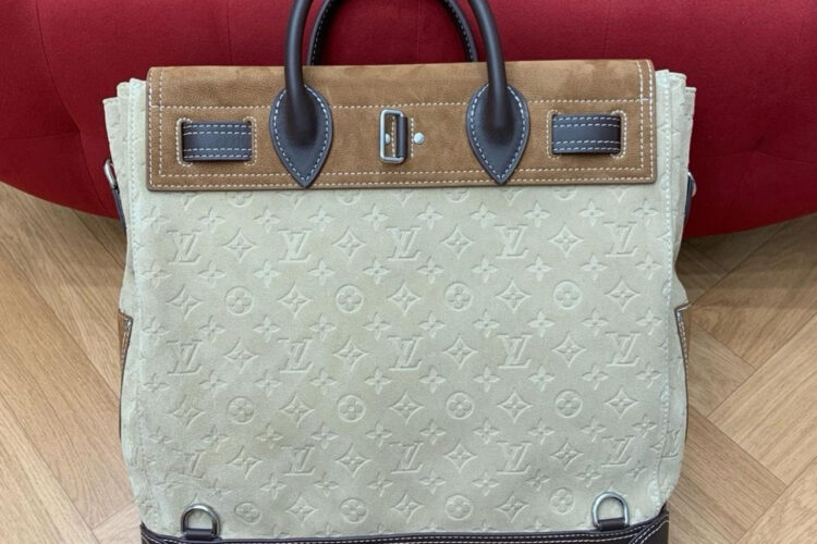 Túi LV Steamer 40 Bag Pharrell Williams M26019 Tan Brown Suede