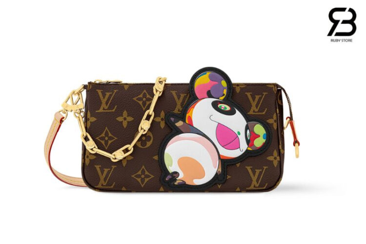 Túi LV x TM Pochette Accessoires Monogram Canvas M13440 Nâu