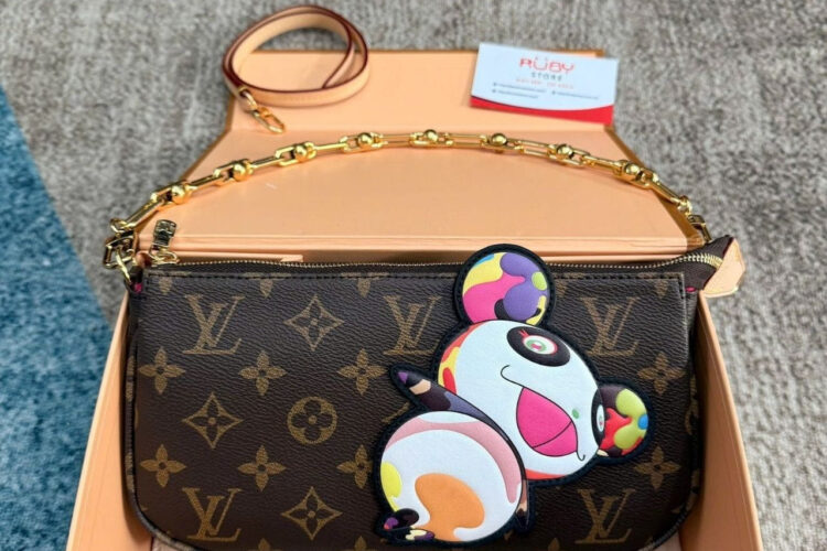 Túi LV x TM Pochette Accessoires Monogram Canvas M13440 Nâu